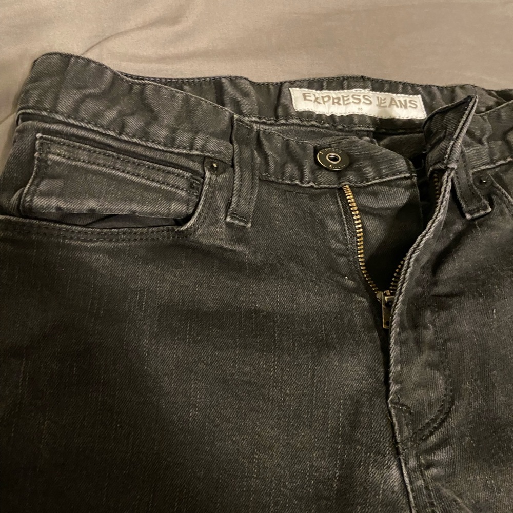 Express jeans black skinny